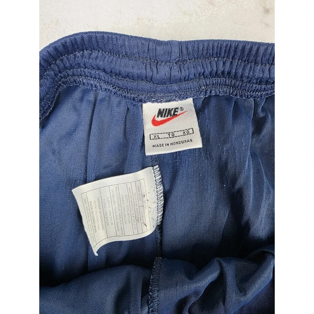 Nike Vintage Mesh Shorts Mens Large XL Blue Swoosh Gym Basketball 90s No Pockets